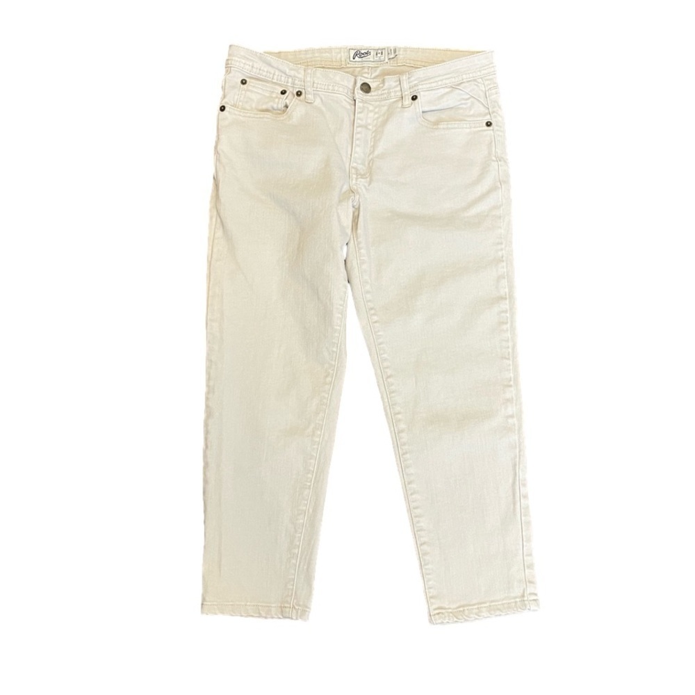 Root’s Cropped Jean Size 27 Beige